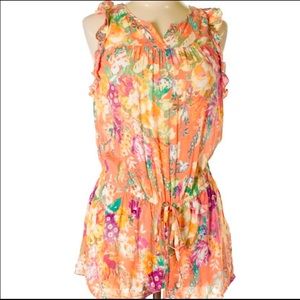 Floral Peach ZaraWBCollection Romper